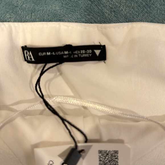 Zara white bustier crop top with crystals - Picture 5 of 10